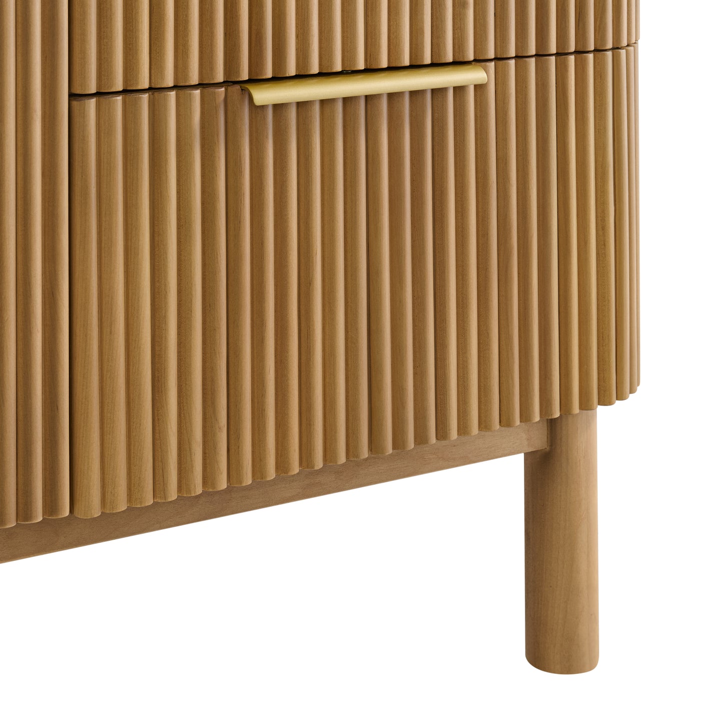 Havana 60" Reeded Single Bathroom Vanity | Carrara Marble Countertop