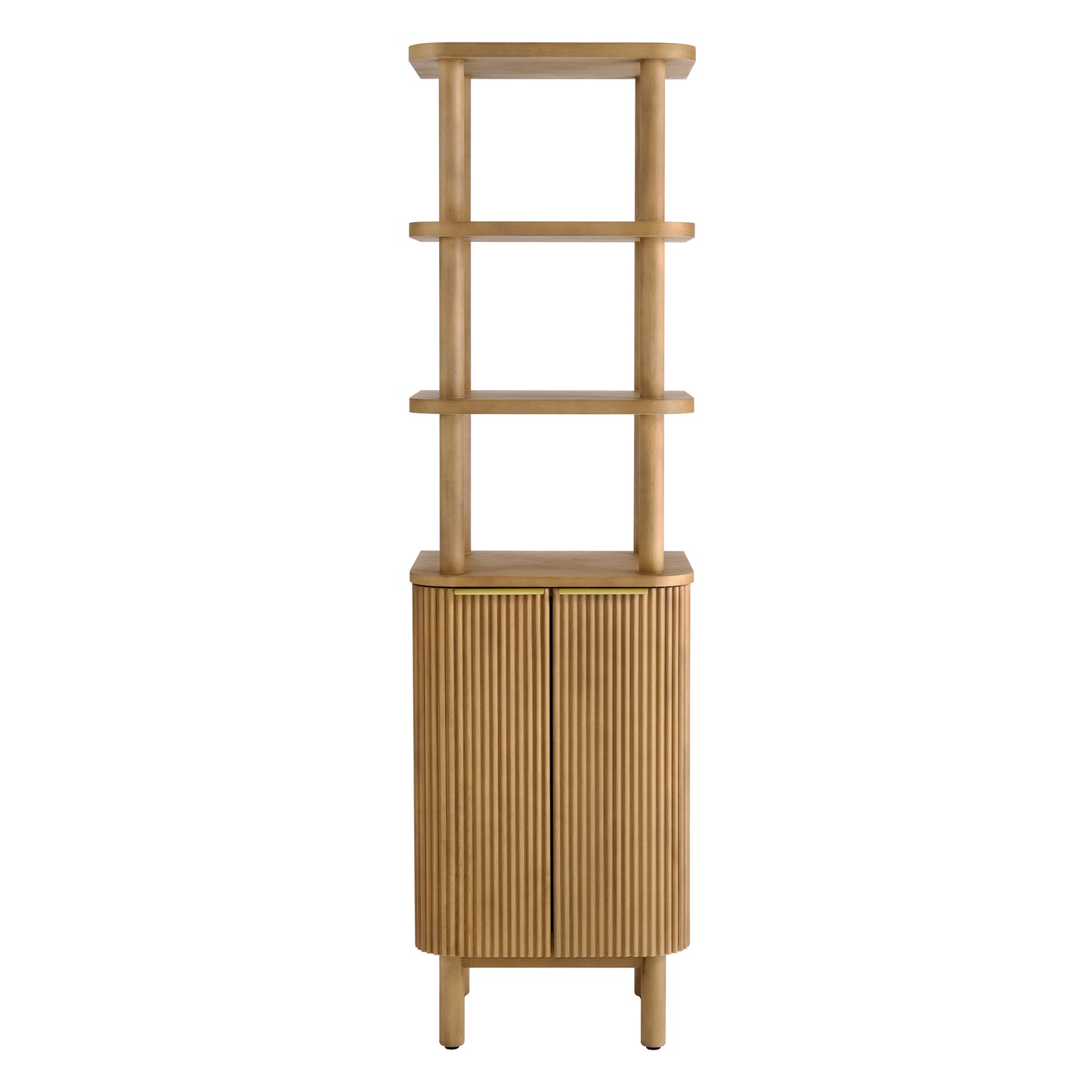 Havana 2-Door Reeded Freestanding Linen Cabinet