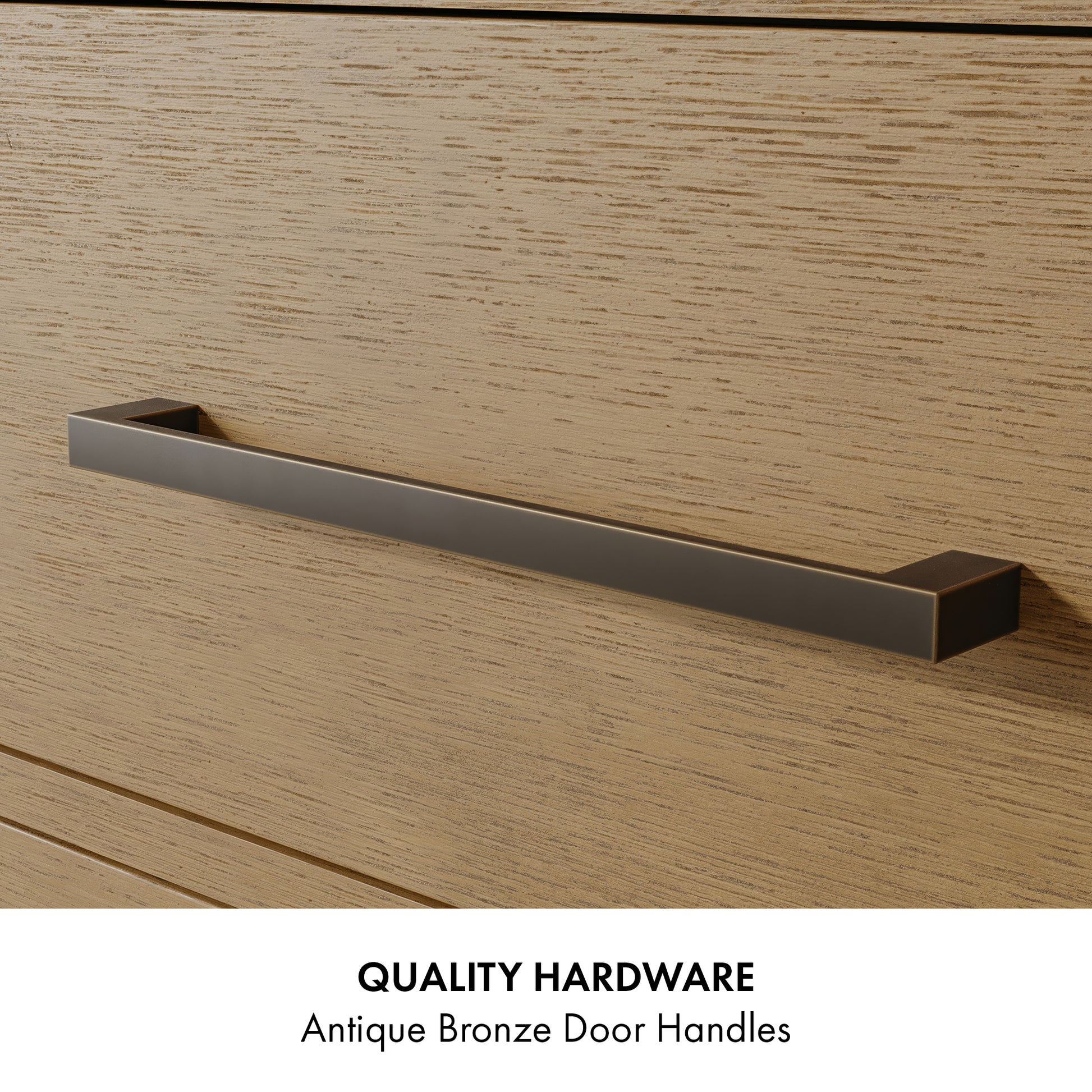 Bergen 60" ADA Single Bathroom Vanity in Brushed Oak | Statuario Quartz Countertop 6