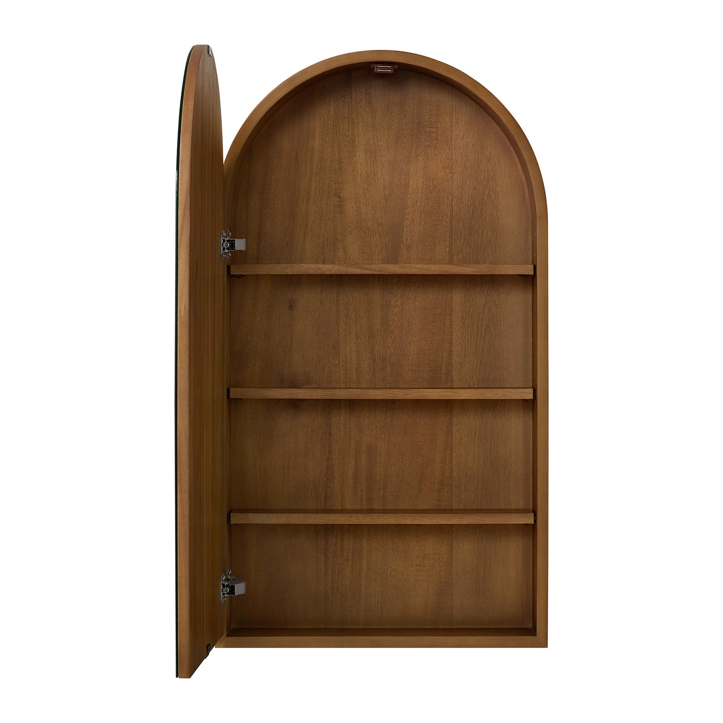 Midland 20"W  Arched Surface Mount Medicine Cabinet in Walnut or Oak