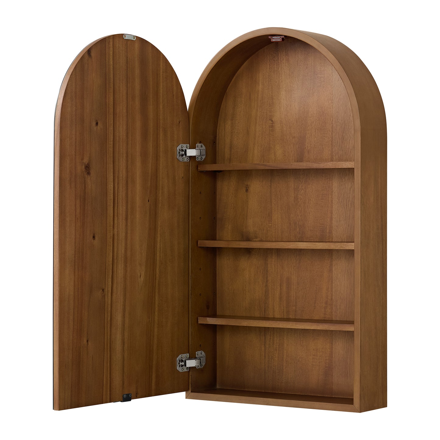 Midland 20"W  Arched Surface Mount Medicine Cabinet in Walnut or Oak