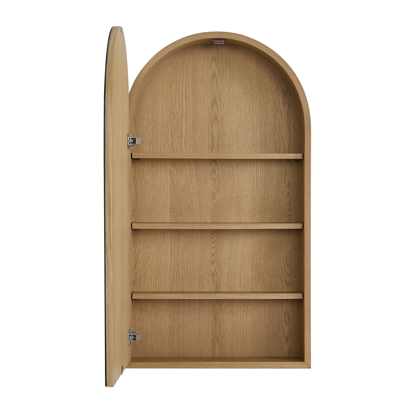 Midland 20"W  Arched Surface Mount Medicine Cabinet in Walnut or Oak