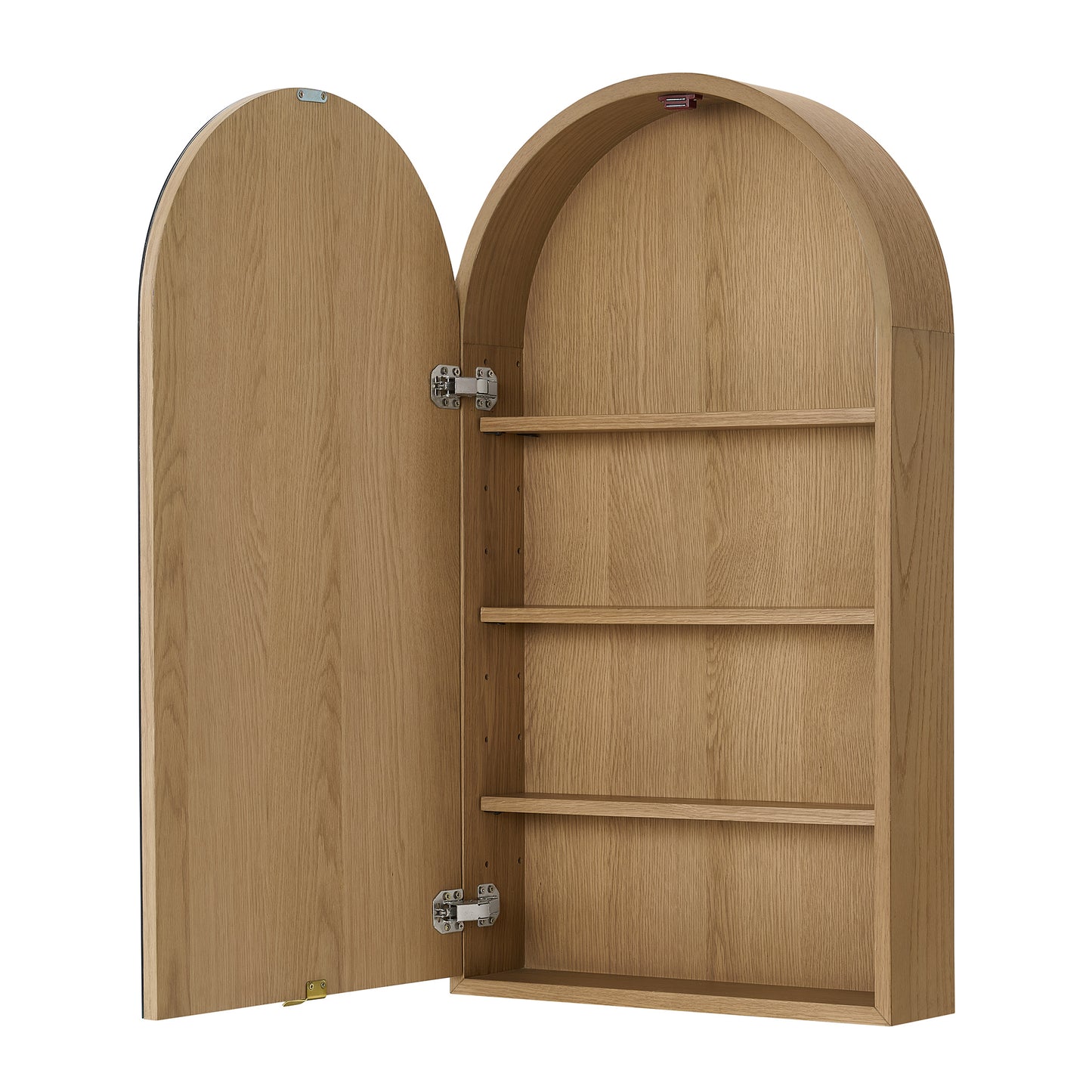 Midland 20"W  Arched Surface Mount Medicine Cabinet in Walnut or Oak