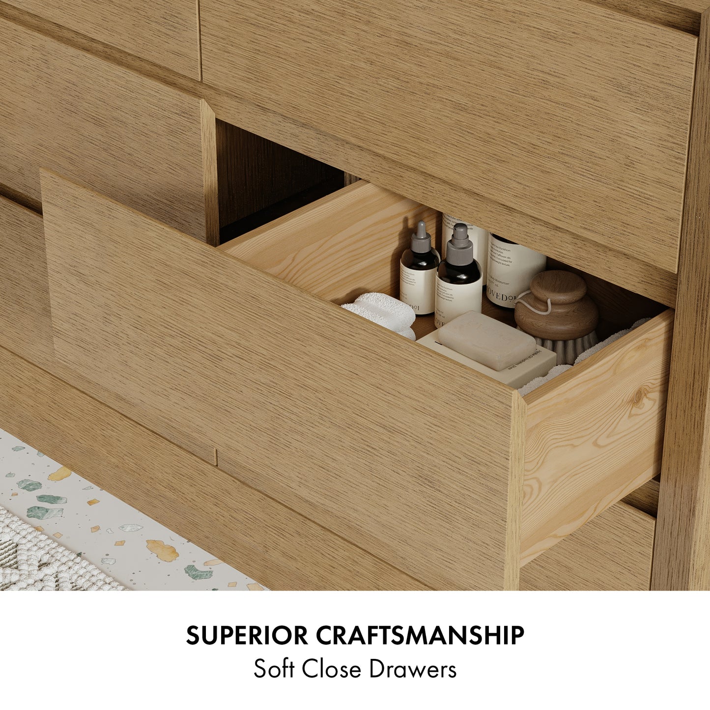 Jasper 72" Double Bathroom Vanity with Vanity Top