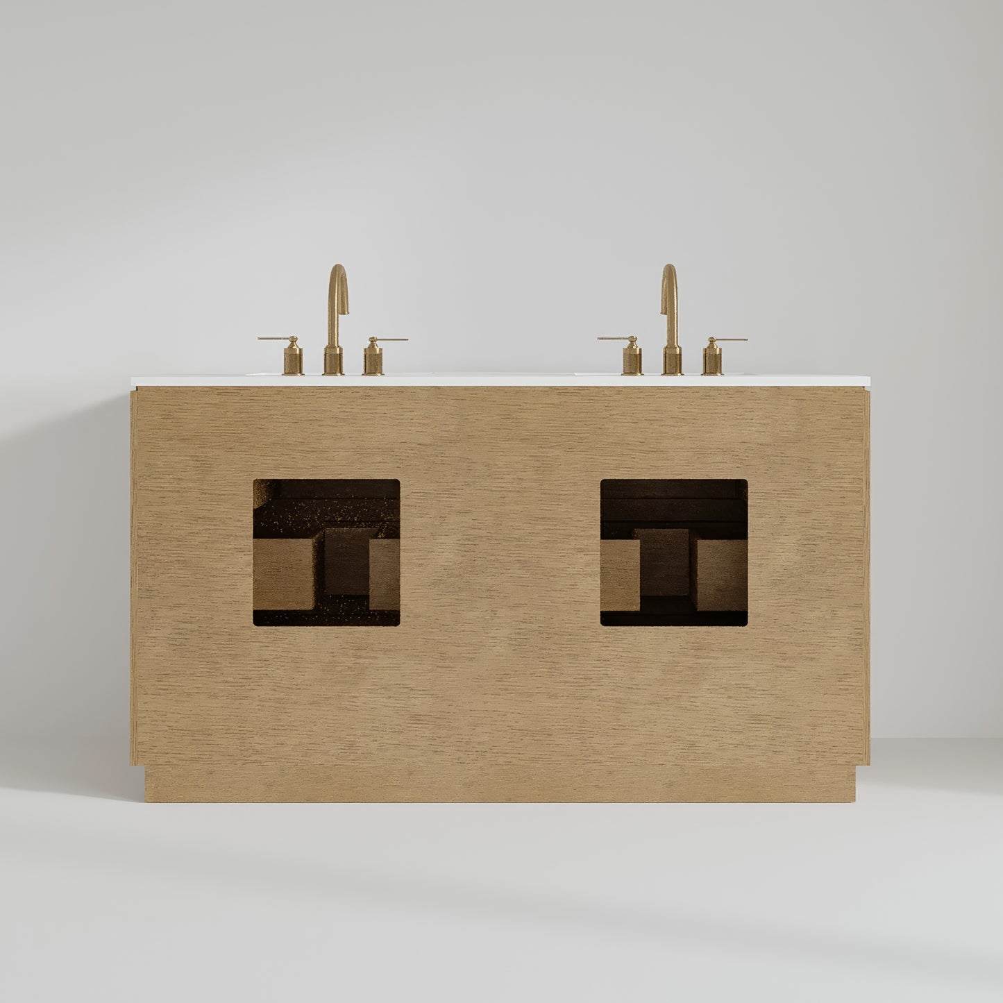 Jasper 60" Double Bathroom Vanity  with Quartz Top