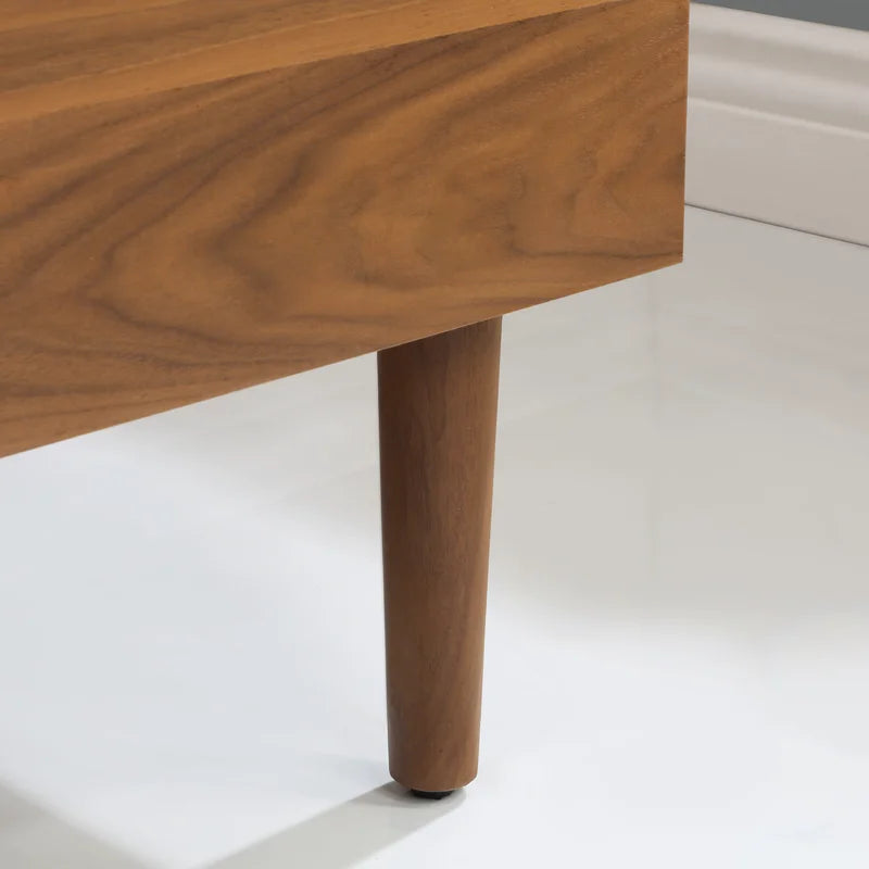 Stockholm 36" Single Bathroom Vanity in Natural Walnut | Quartz Countertop