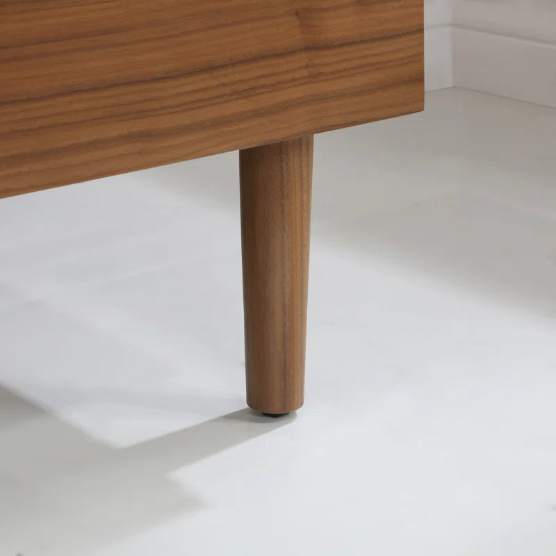 Stockholm 72" Double Bathroom Vanity in Natural Walnut | Quartz Countertop