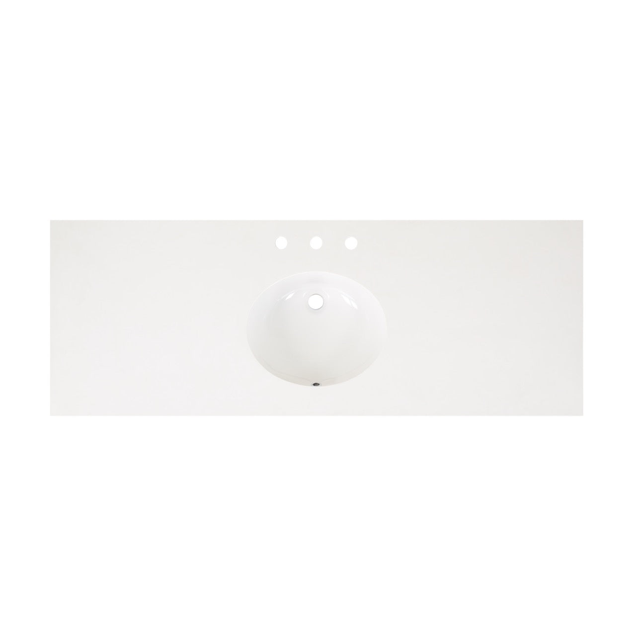 Telluride 60" Single Sink Bathroom Vanity | White Quartz Countertop