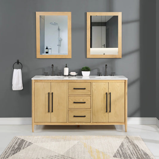 Copenhagen 60" Width Double Bathroom Vanity