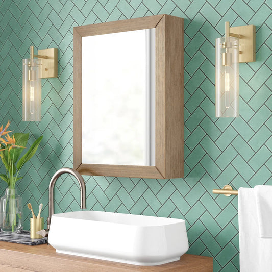 Bergen 20"W x 26"H Framed Mirror Medicine Cabinet
