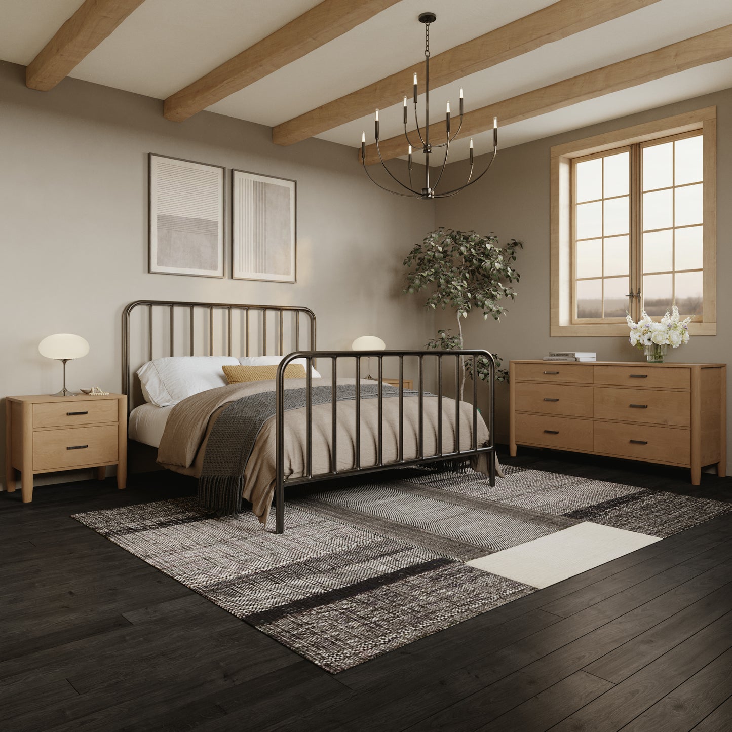 Ogden 64" Dresser in Natural Oak