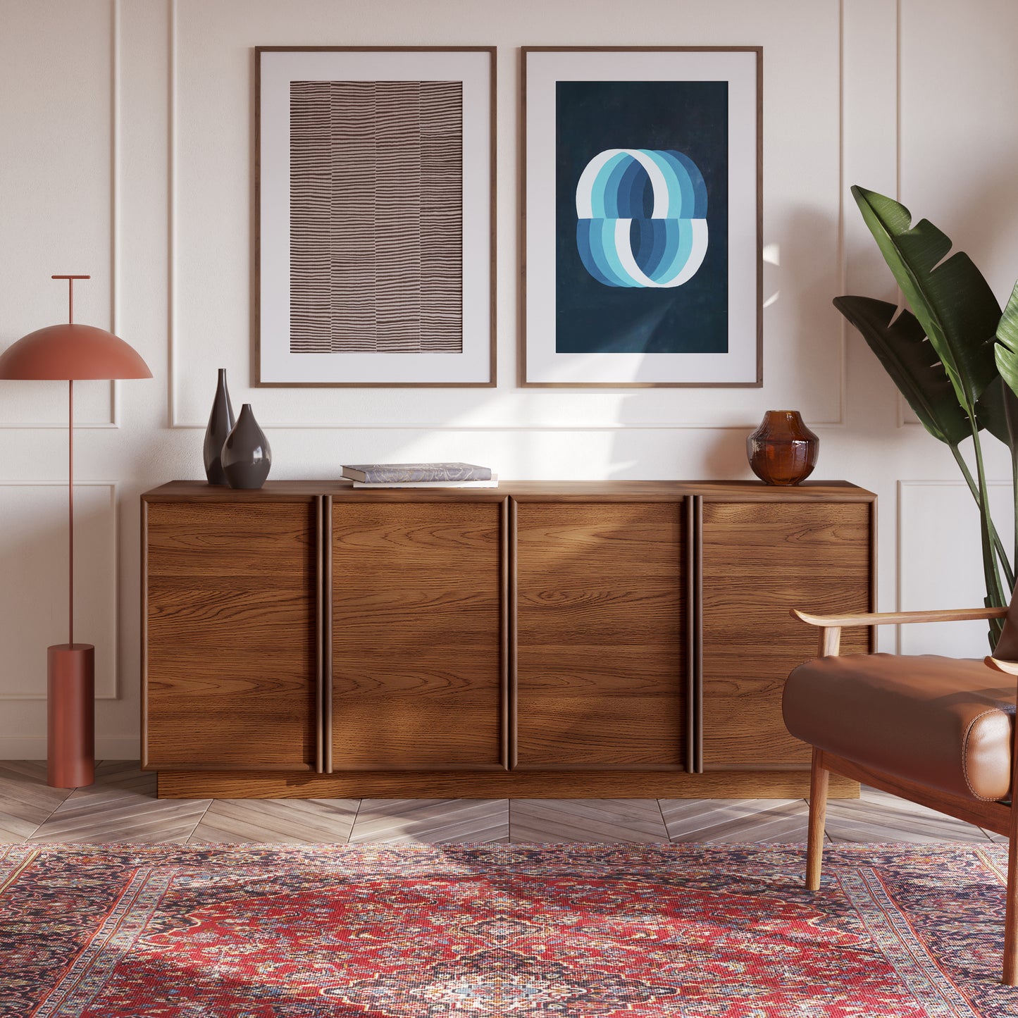 Cooper 72" Sideboard In Natural Walnut