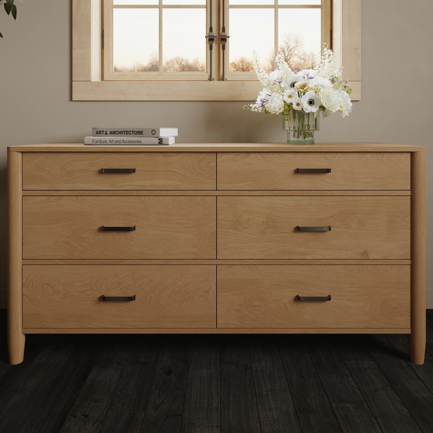 Ogden 64" Dresser in Natural Oak