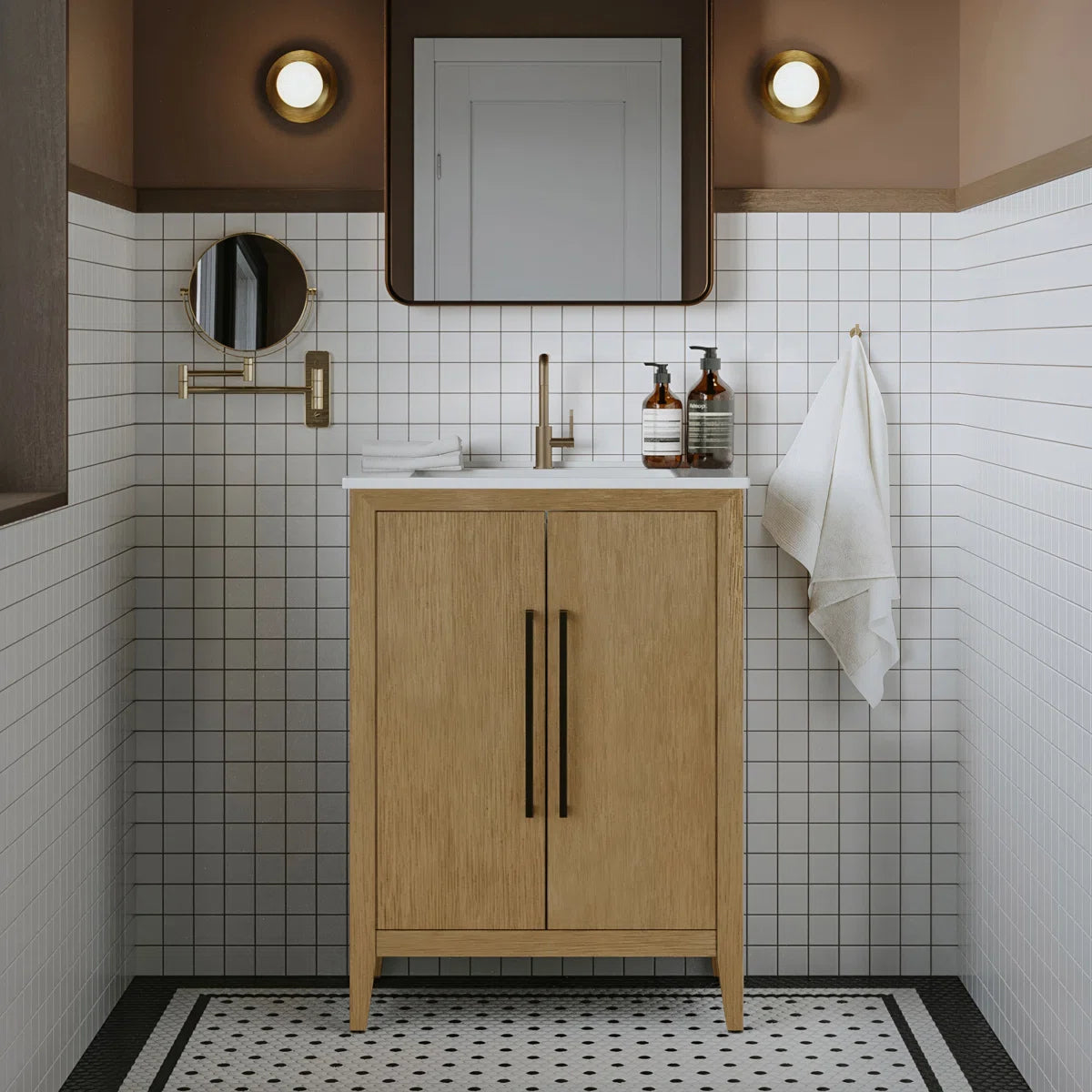 Bergen 24" Width Single Bathroom Vanity