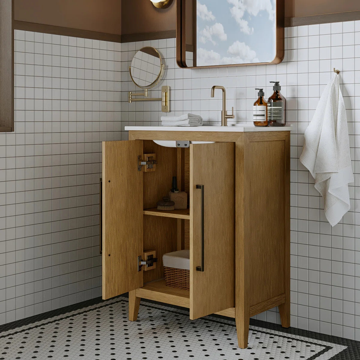 Bergen 24" Width Single Bathroom Vanity