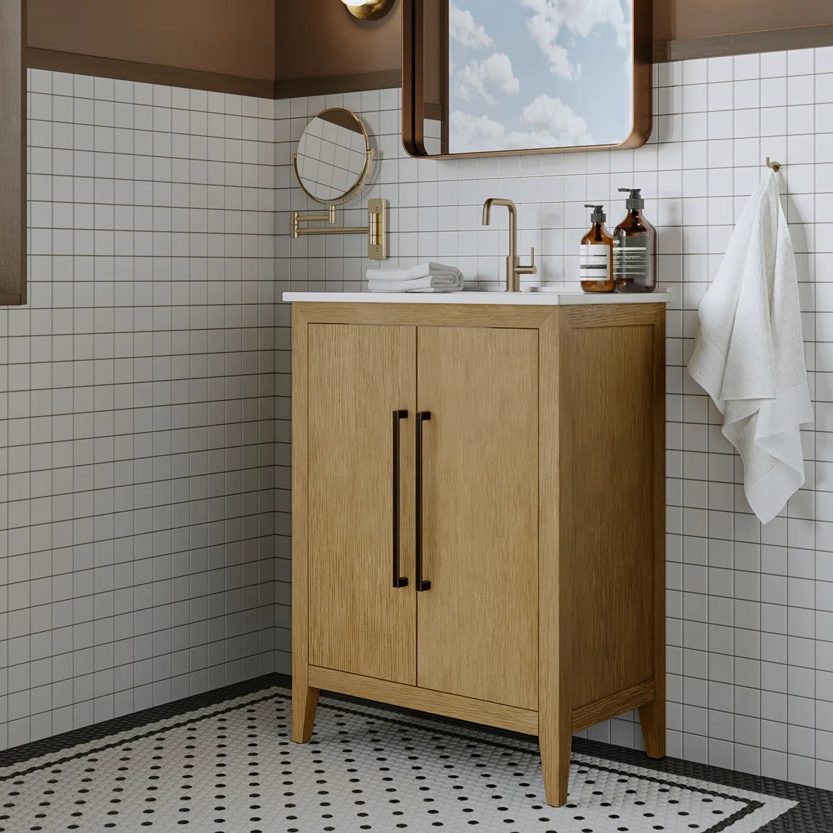 Bergen 24" Width Single Bathroom Vanity