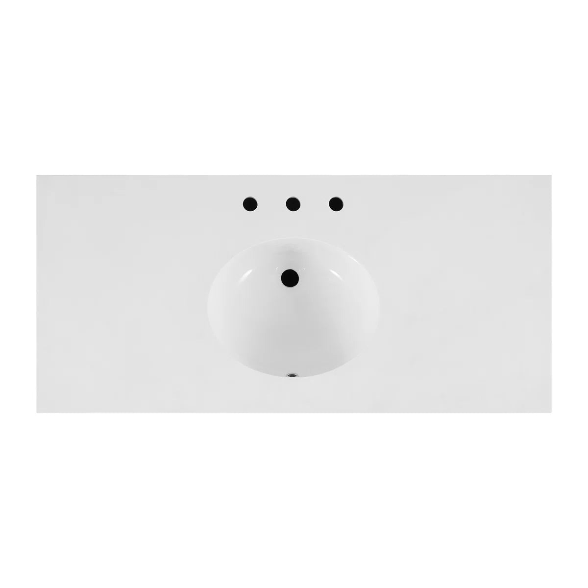 Telluride 48" Single Sink Bathroom Vanity in Washed Pine | White Quartz Countertop