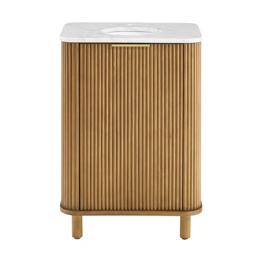 Havana 24" Width Single Bathroom Vanity In Natural Finish