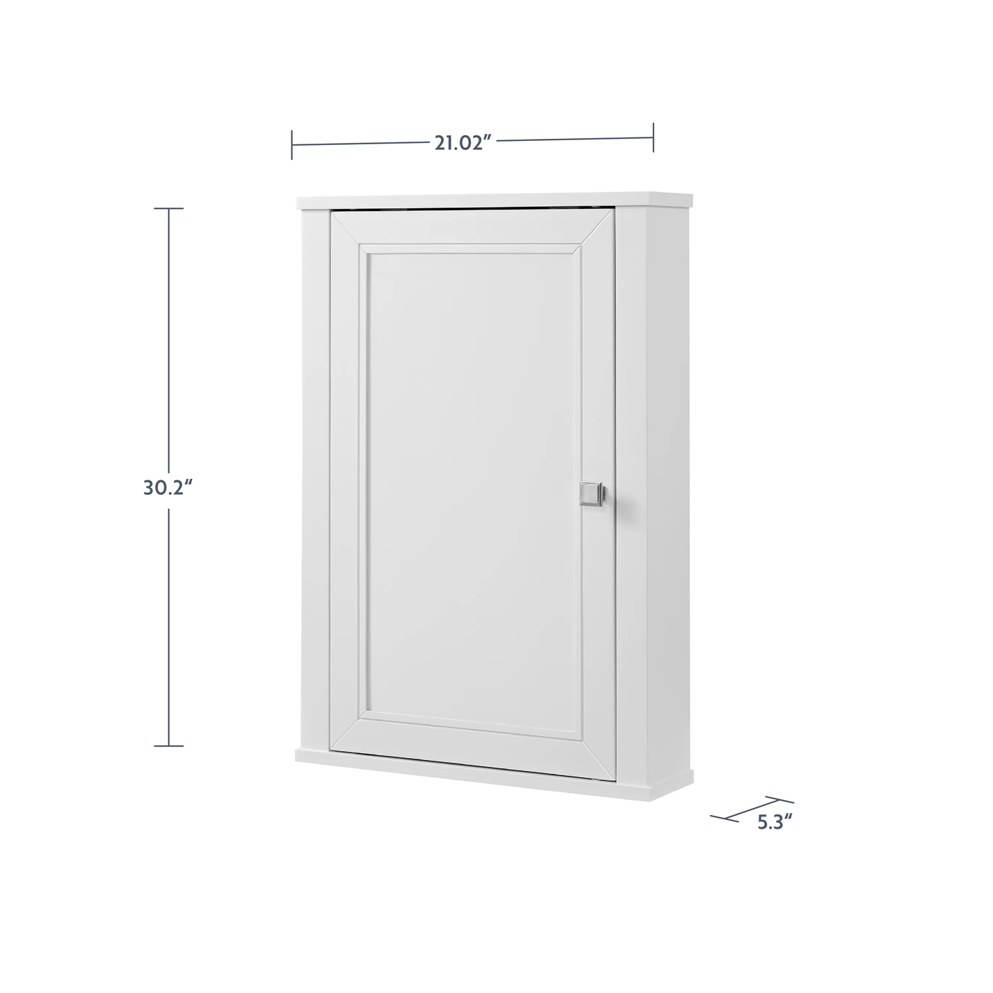 Charlotte 21" Single Door Reversible Medicine Cabinet in White