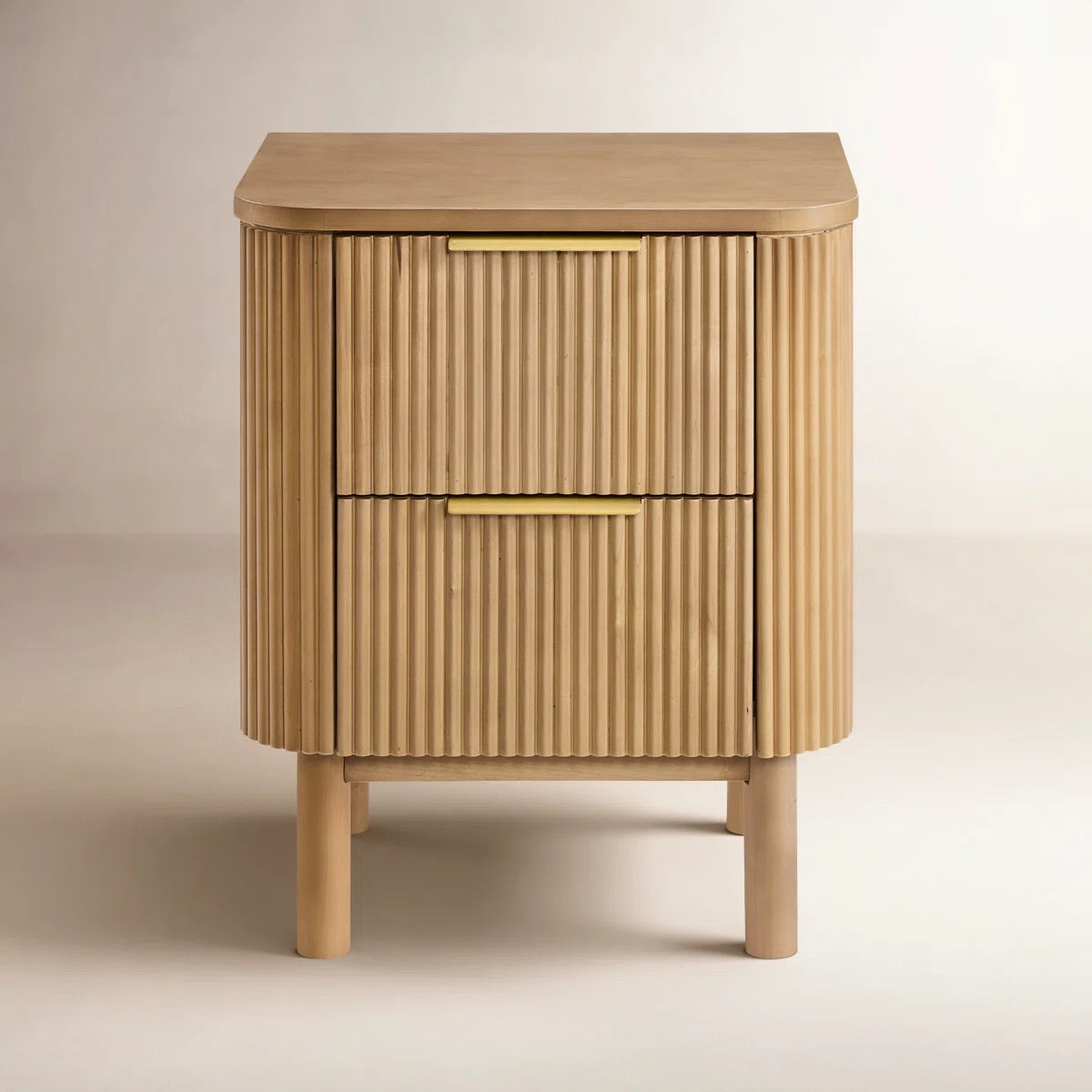 Havana Night Stand in Reeded Birch