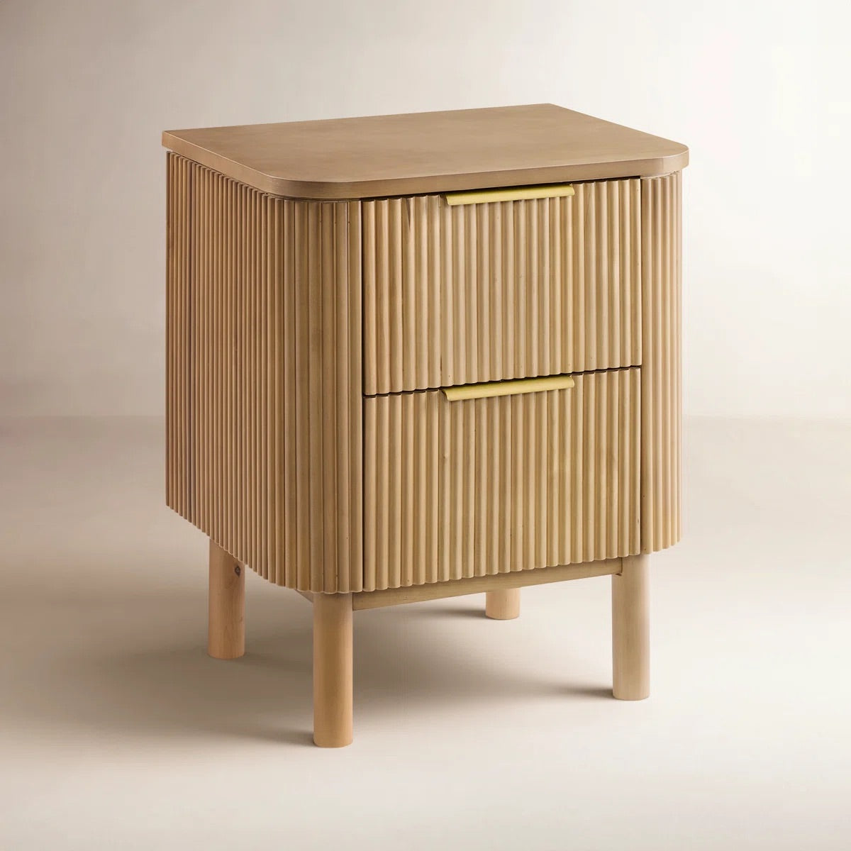 Havana Night Stand in Reeded Birch