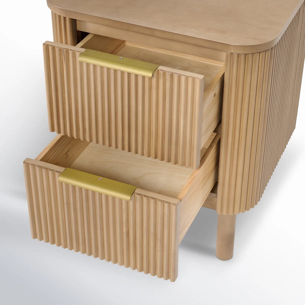 Havana Night Stand in Reeded Birch