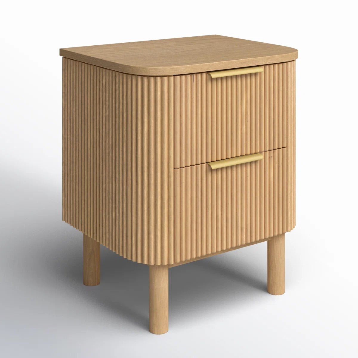 Havana Night Stand in Reeded Birch