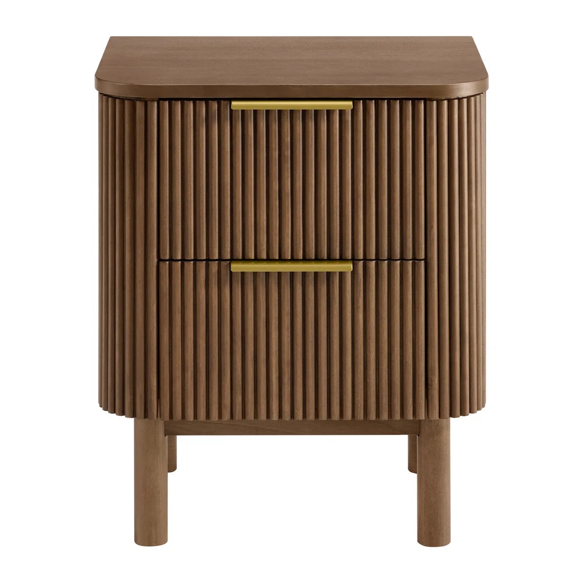 Havana Night Stand in Brown Reeded Birch
