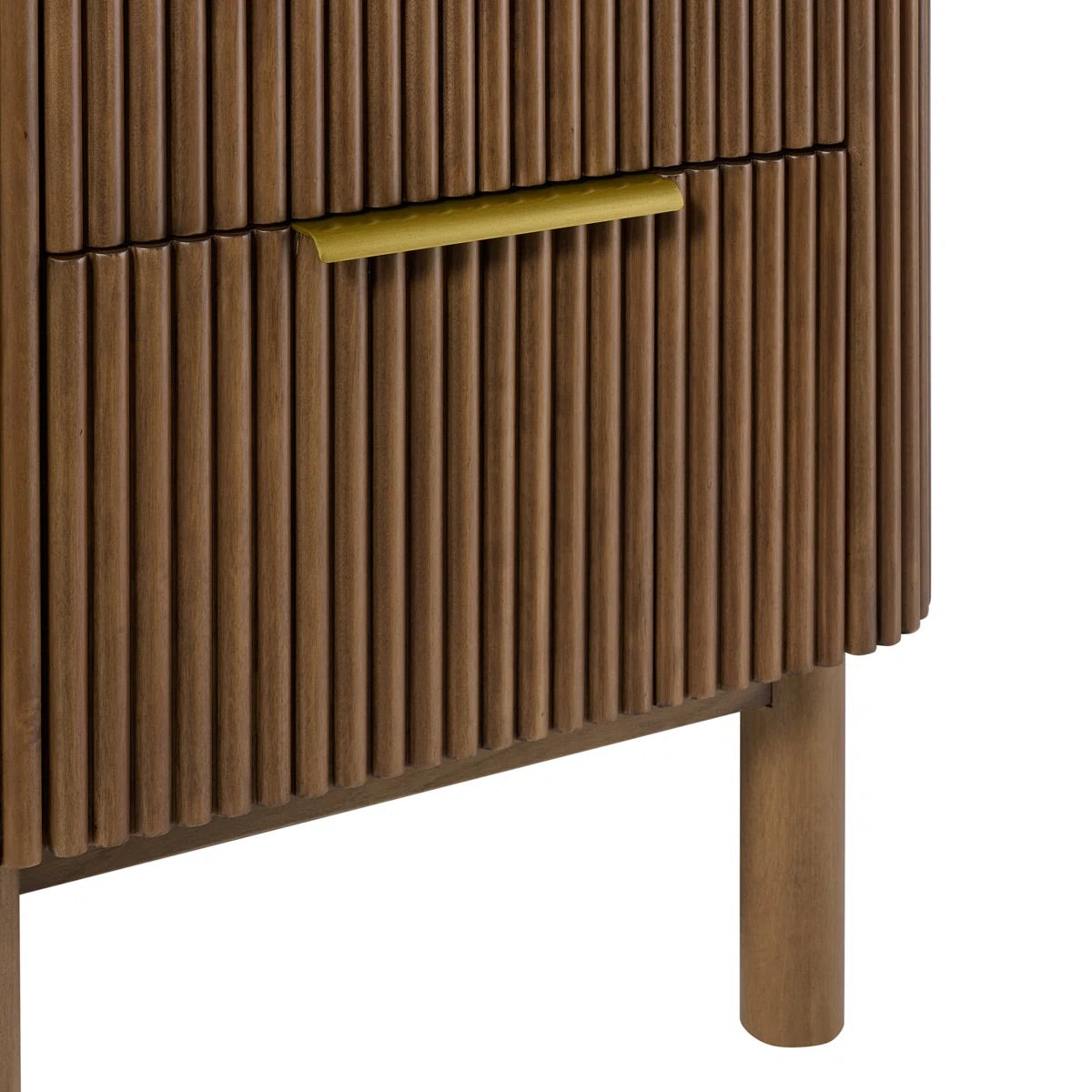 Havana Night Stand in Brown Reeded Birch
