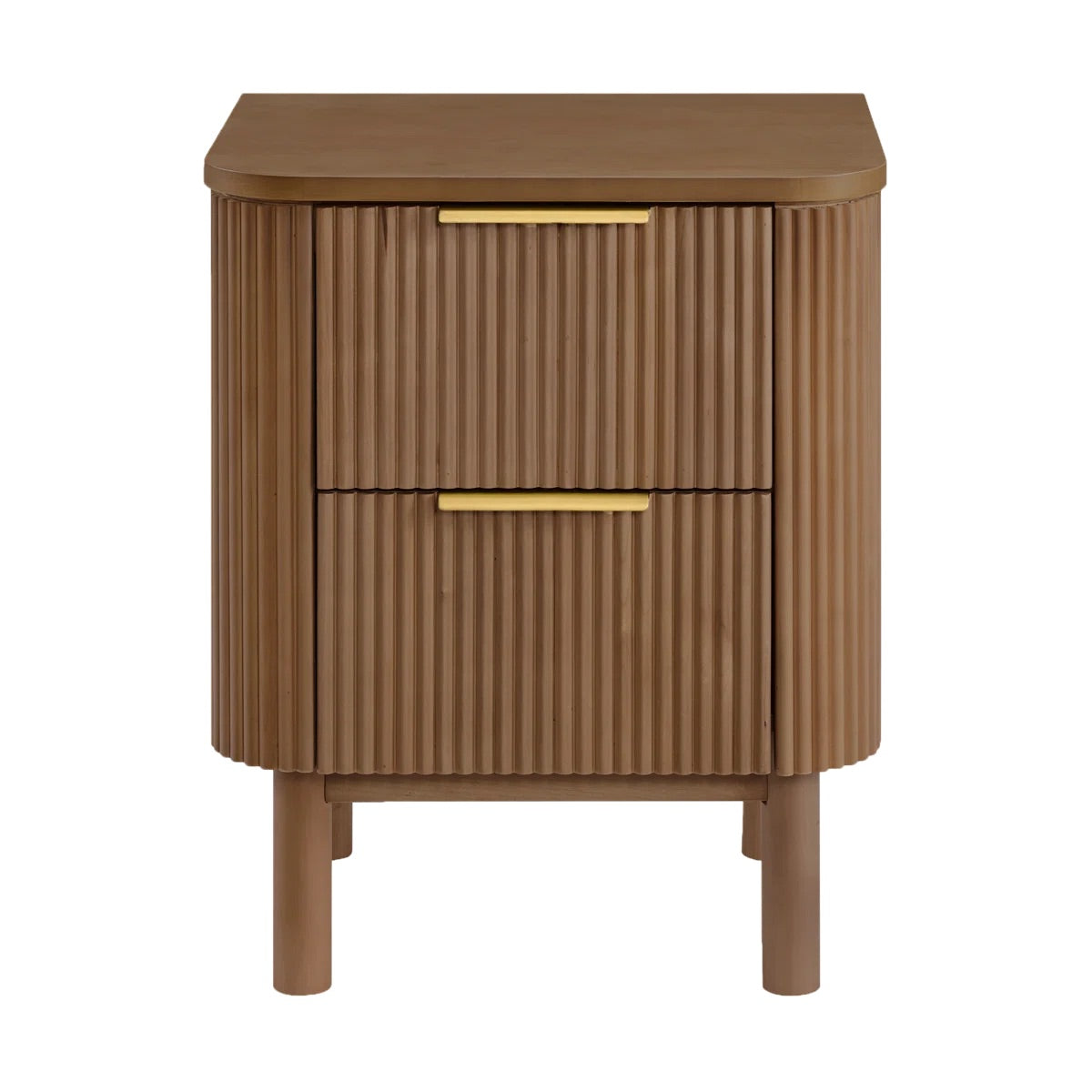 Havana Night Stand in Brown Reeded Birch