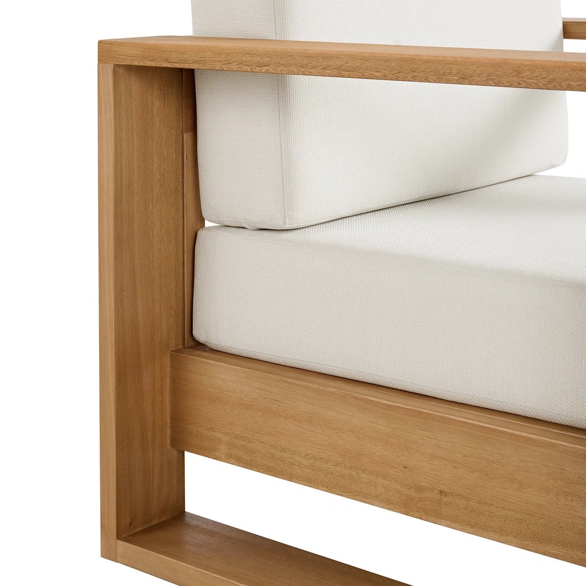 Shay 39" Outdoor Lounge Chair In Oiled Eucalyptus