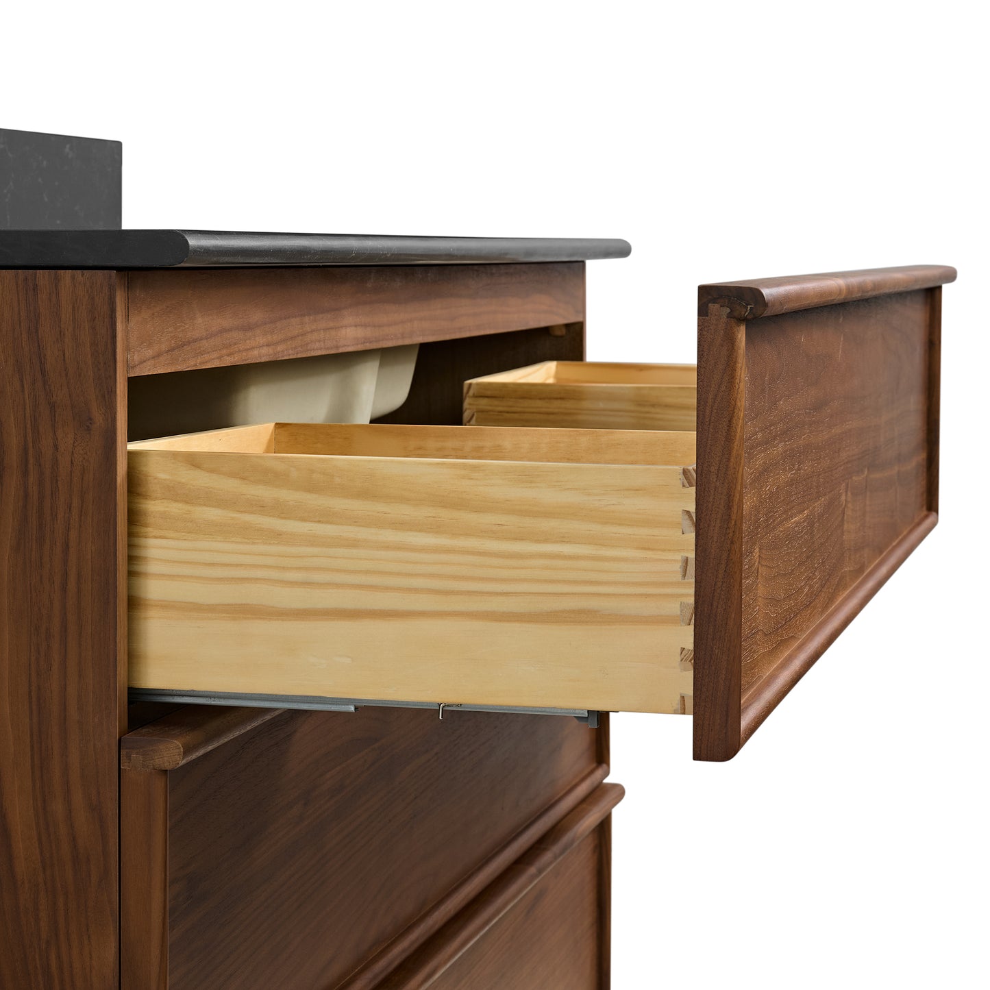 Cooper 48" Single Sink Bathroom Vanity in Natural Walnut with Quartz Top