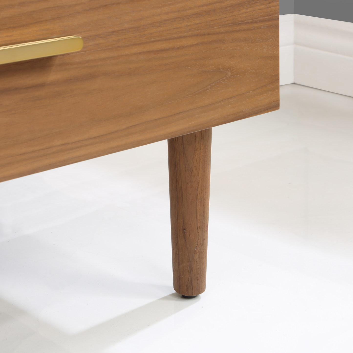 Stockholm 24'' Single Bathroom Vanity in Natural Walnut | White Quartz Countertop