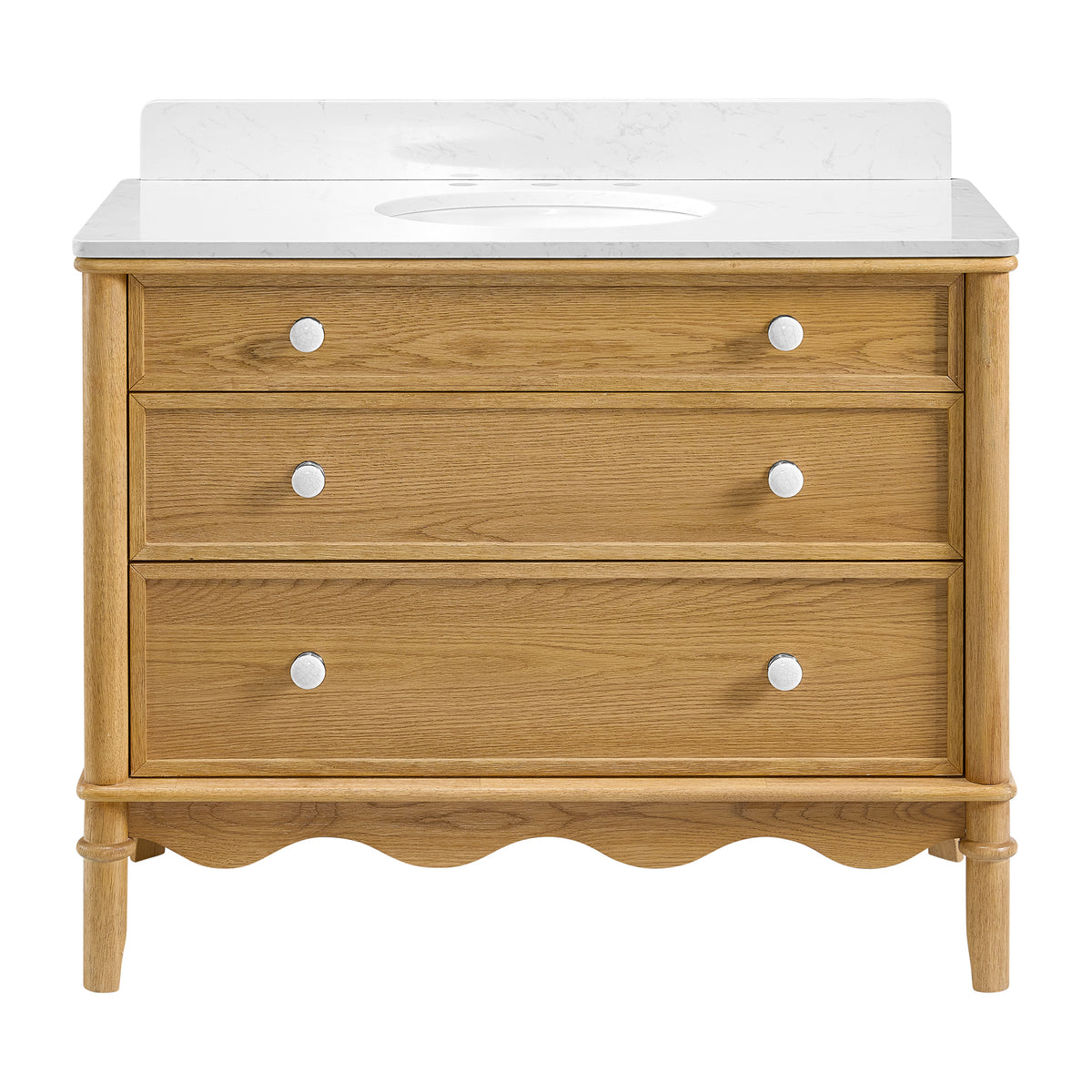 Juliette 42"W x 22"D Single Sink Bathroom Vanity with Cultured Marble Top