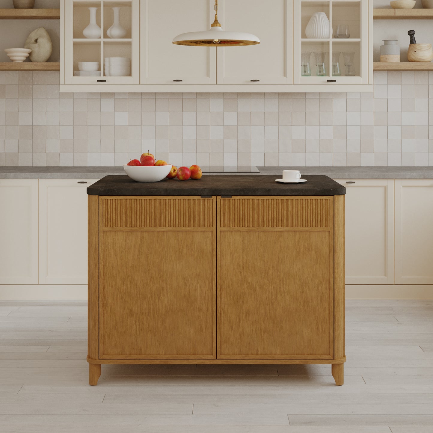 Kathryne 48" Kitchen Island | Quartz Countertop