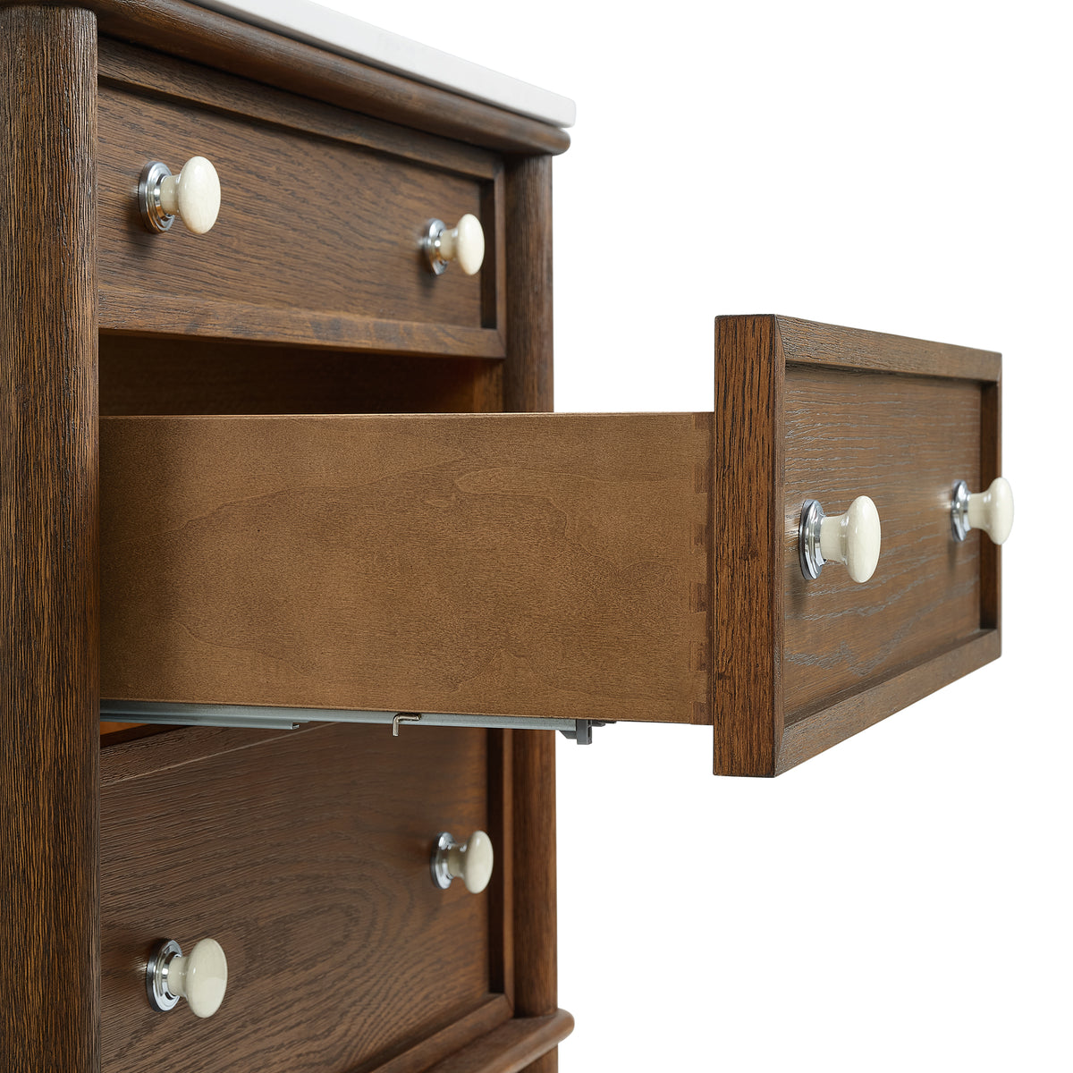 Juliette 30"W x 22"D Single Sink Bathroom Vanity with Cultured Marble Top