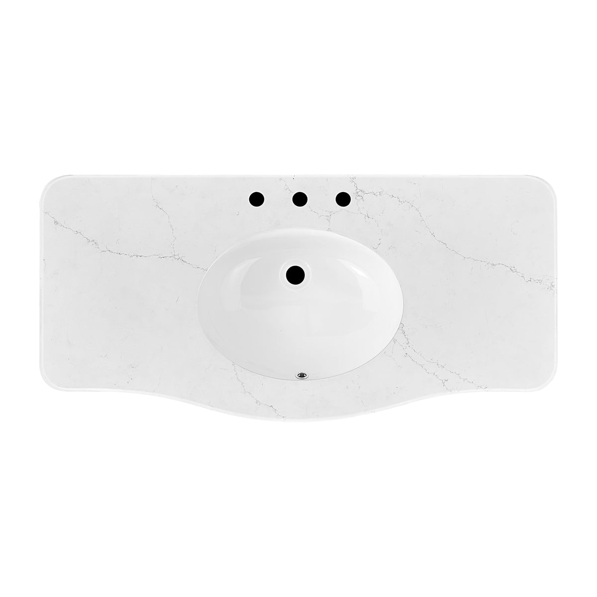 Grace 48" Bathroom Vanity with Statuario Quartz Countertop