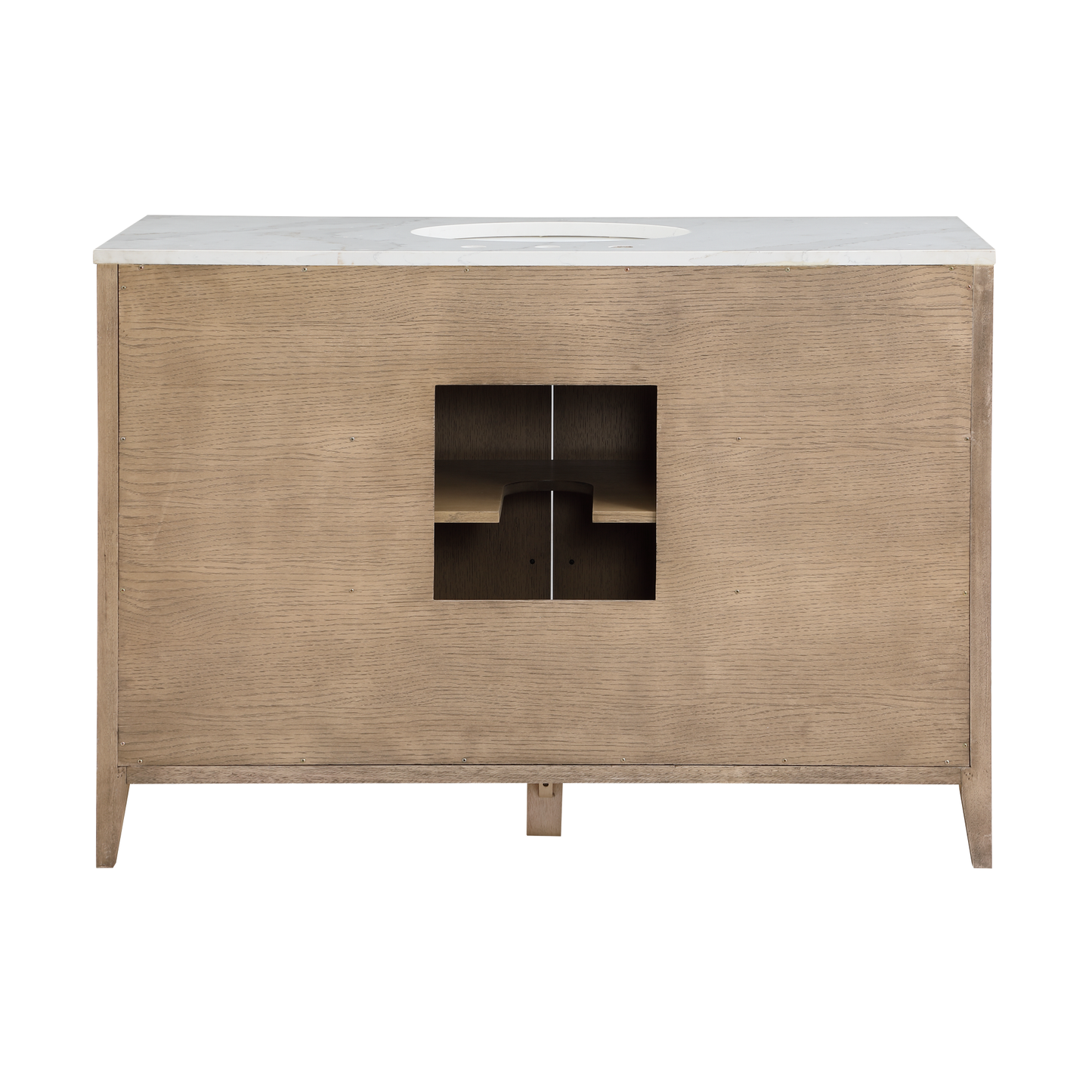 Bergen 48'' Single Bathroom Vanity | Calacatta Quartz Top