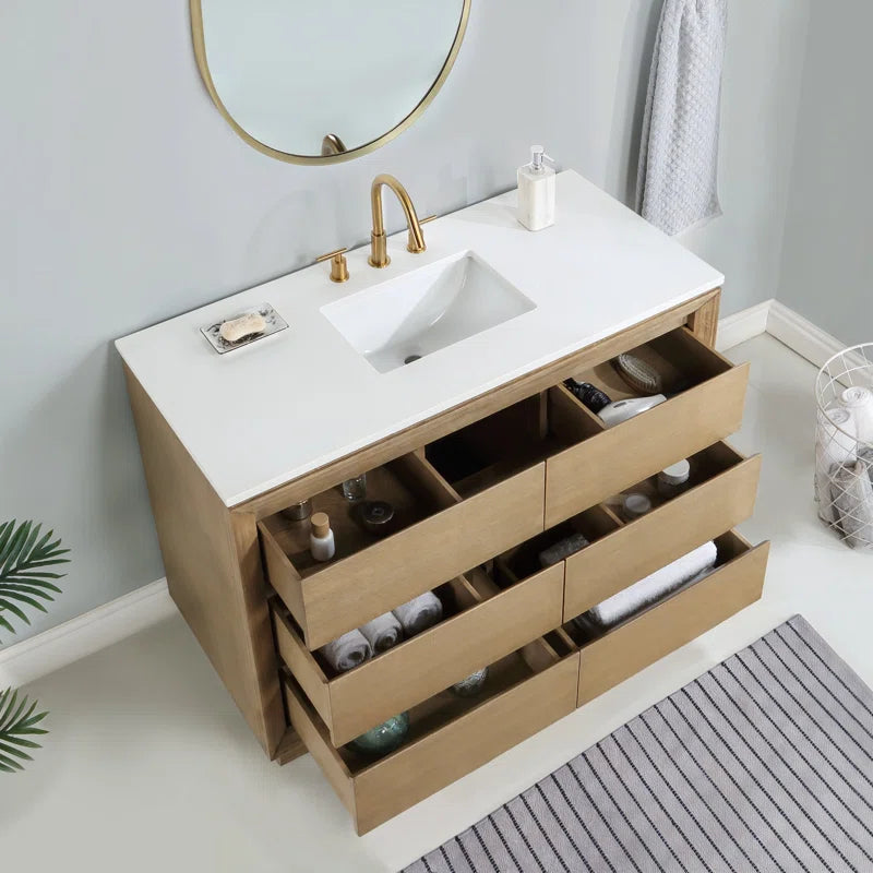 Jasper 48" Single Bathroom Vanity with Vanity Top