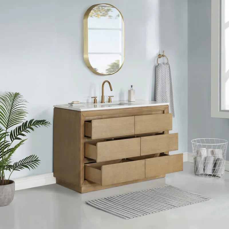 Jasper 48" Single Bathroom Vanity with Vanity Top