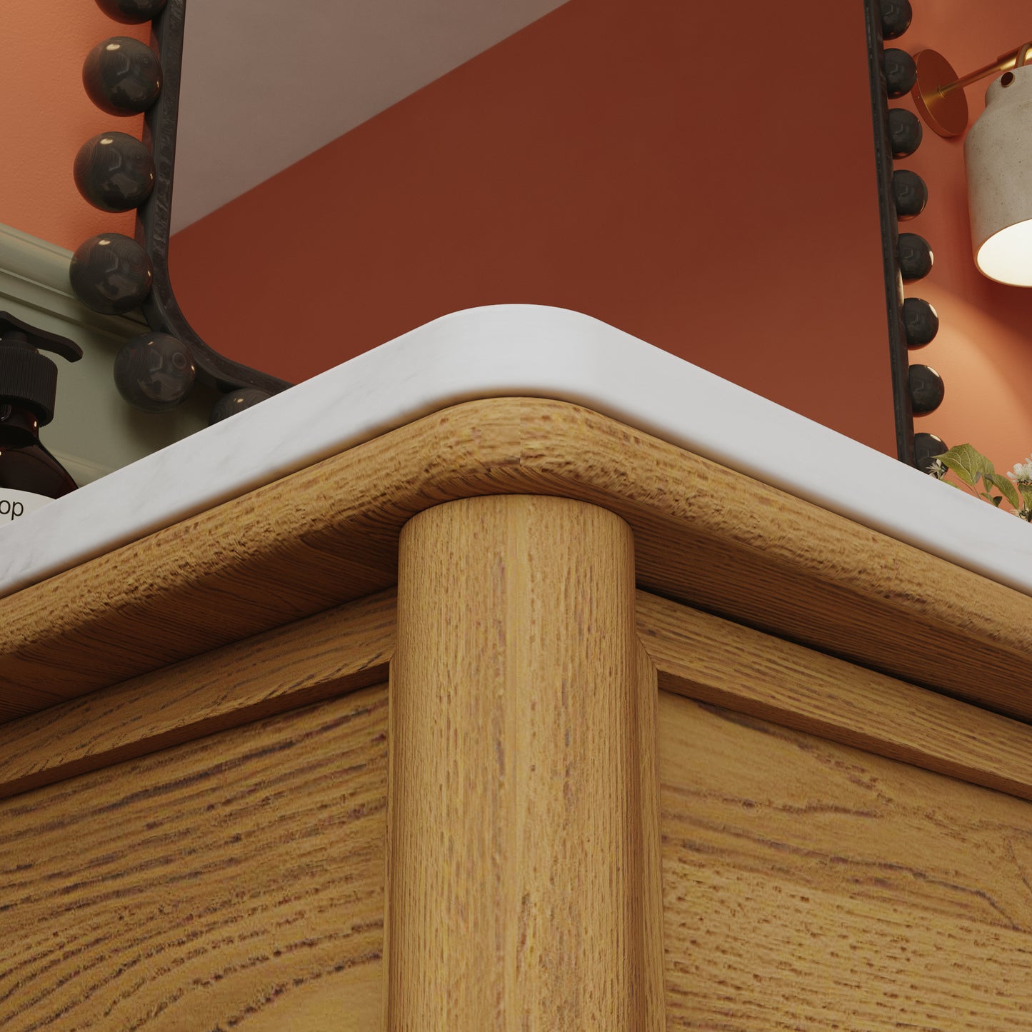 Julliette 48"W Single Sink Bathroom Vanity | Cultured Marble Top