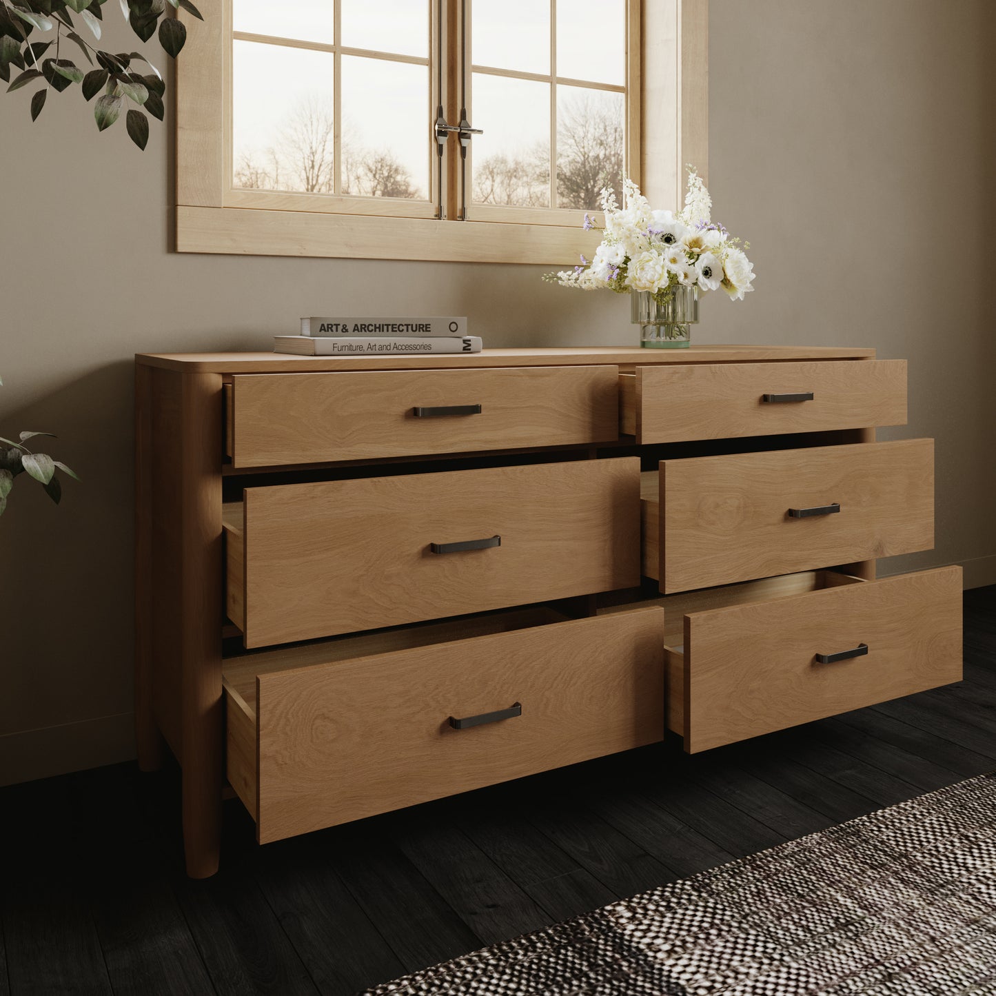 Ogden 64" Dresser in Natural Oak