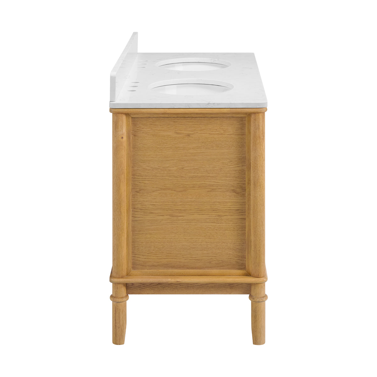 Juliette 54"W x 22"D Double Sink Bathroom Vanity with Cultured Marble Top