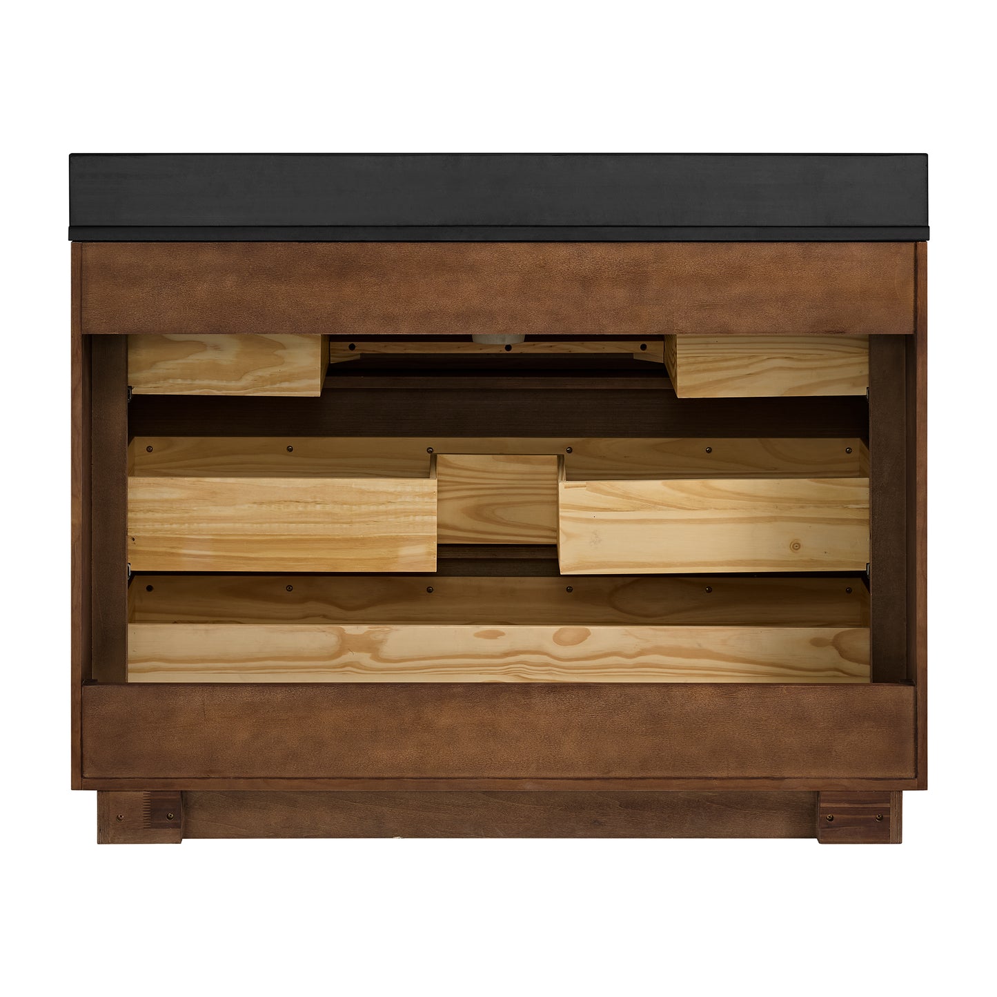 Cooper 48" Single Sink Bathroom Vanity in Natural Walnut with Quartz Top