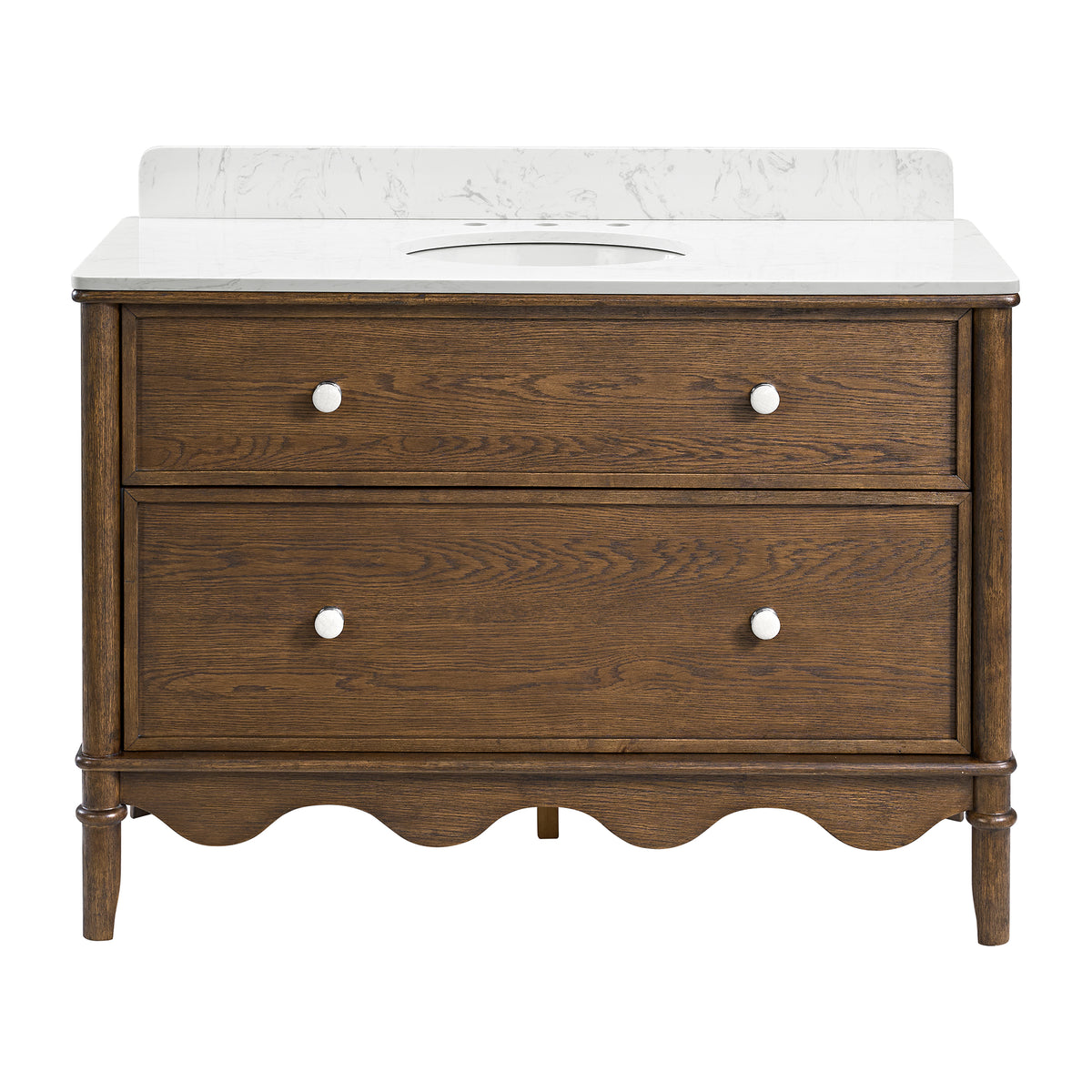 Juliette 48"W x 22"D Single Sink Bathroom Vanity with Cultured Marble Top