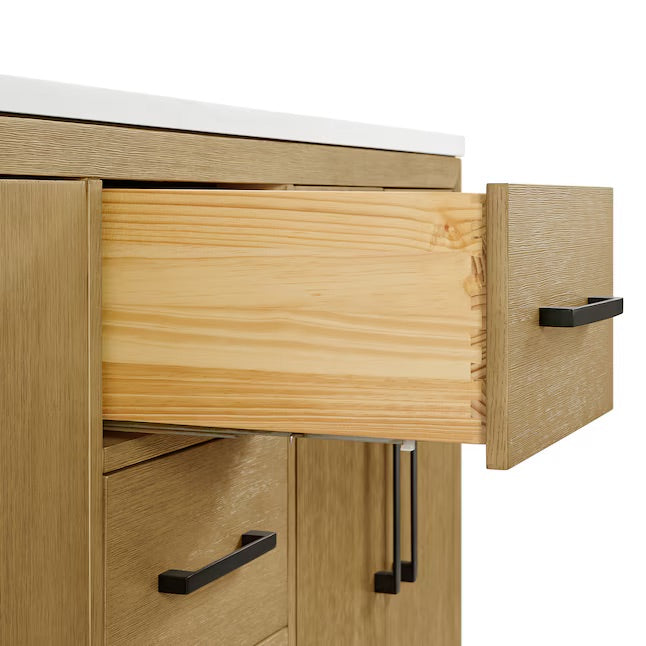 Bergen 72" Double Bathroom Vanity with White Statuario Quartz Top