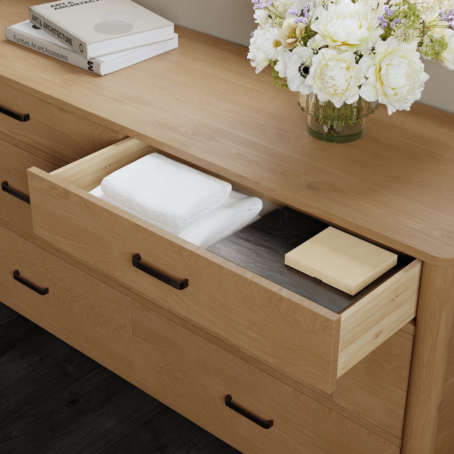 Ogden 64" Dresser in Natural Oak