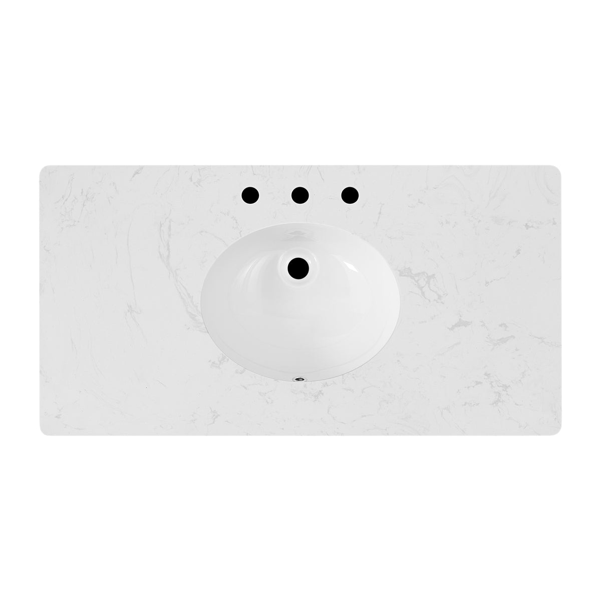 Juliette 42"W x 22"D Single Sink Bathroom Vanity with Cultured Marble Top