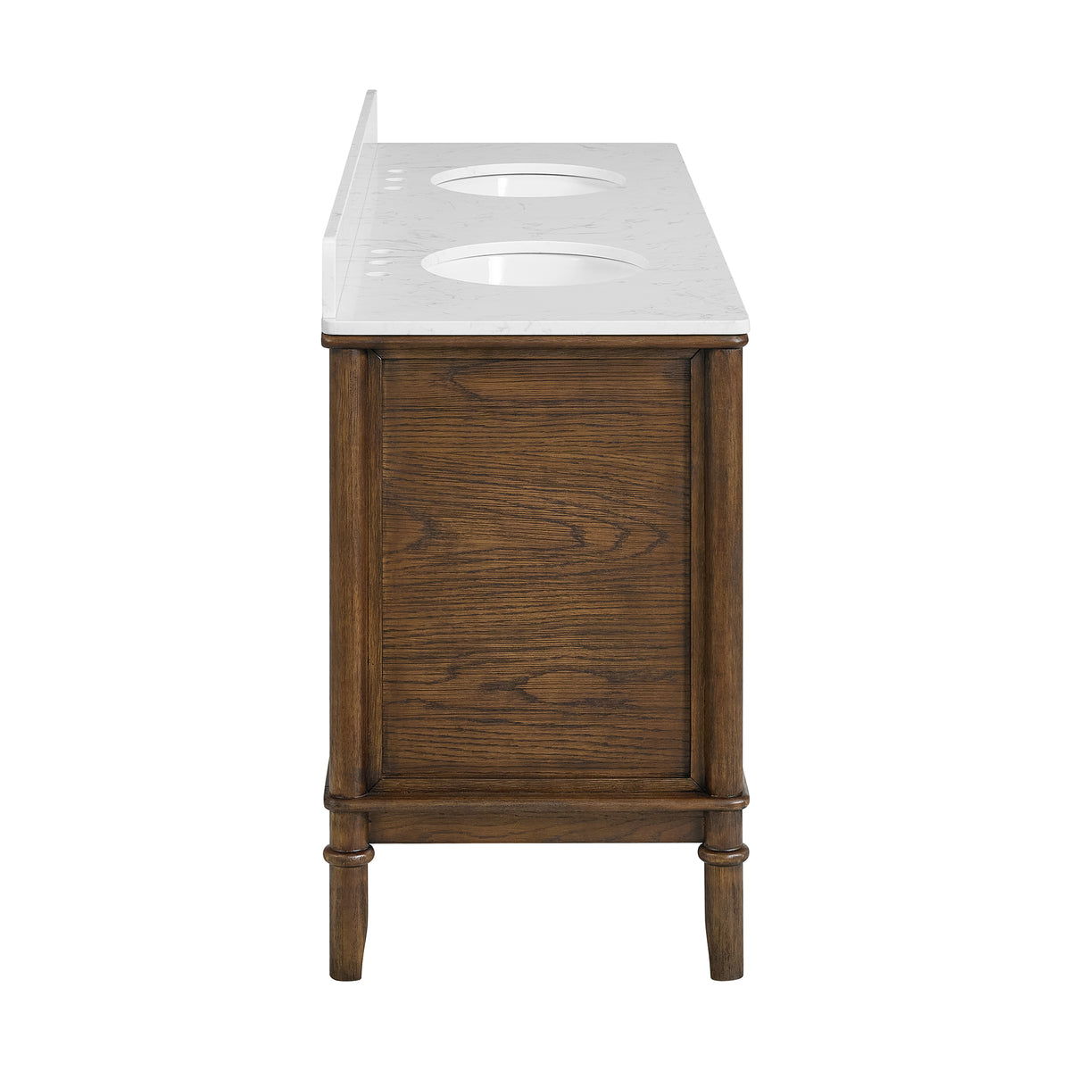 Juliette 72"W x 22"D Double Sink Bathroom Vanity with Cultured Marble Top