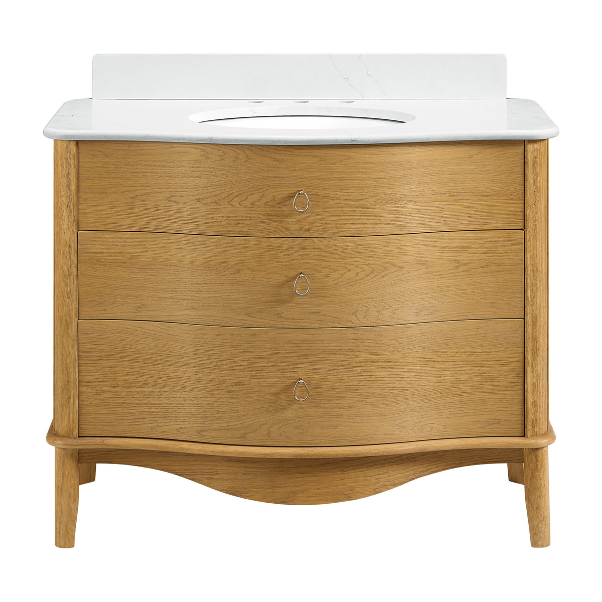 Grace 42" Bathroom Vanity with Statuario Quartz Countertop